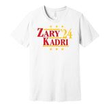 connor zary nazem kadri for president 2024 calgary flames white shirt