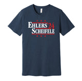 ehlers scheifele for president 2024 winnipeg jets fan blue shirt