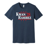 kwan ramirez '28 for president 2028 cleveland guardians fan election parody blue shirt