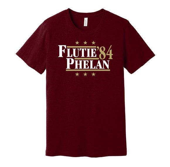 hail flutie phelan '84 for president 1984 boston college eagles fan election campaign parody red shirt