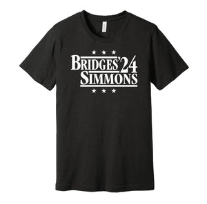 mikal bridges ben simmons for president 2024 brooklyn nets retro throwback black shirt