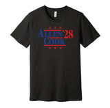josh allen james cook '28 for president 2028 buffalo bills black shirt election parody 2026 season mafia gameday tee