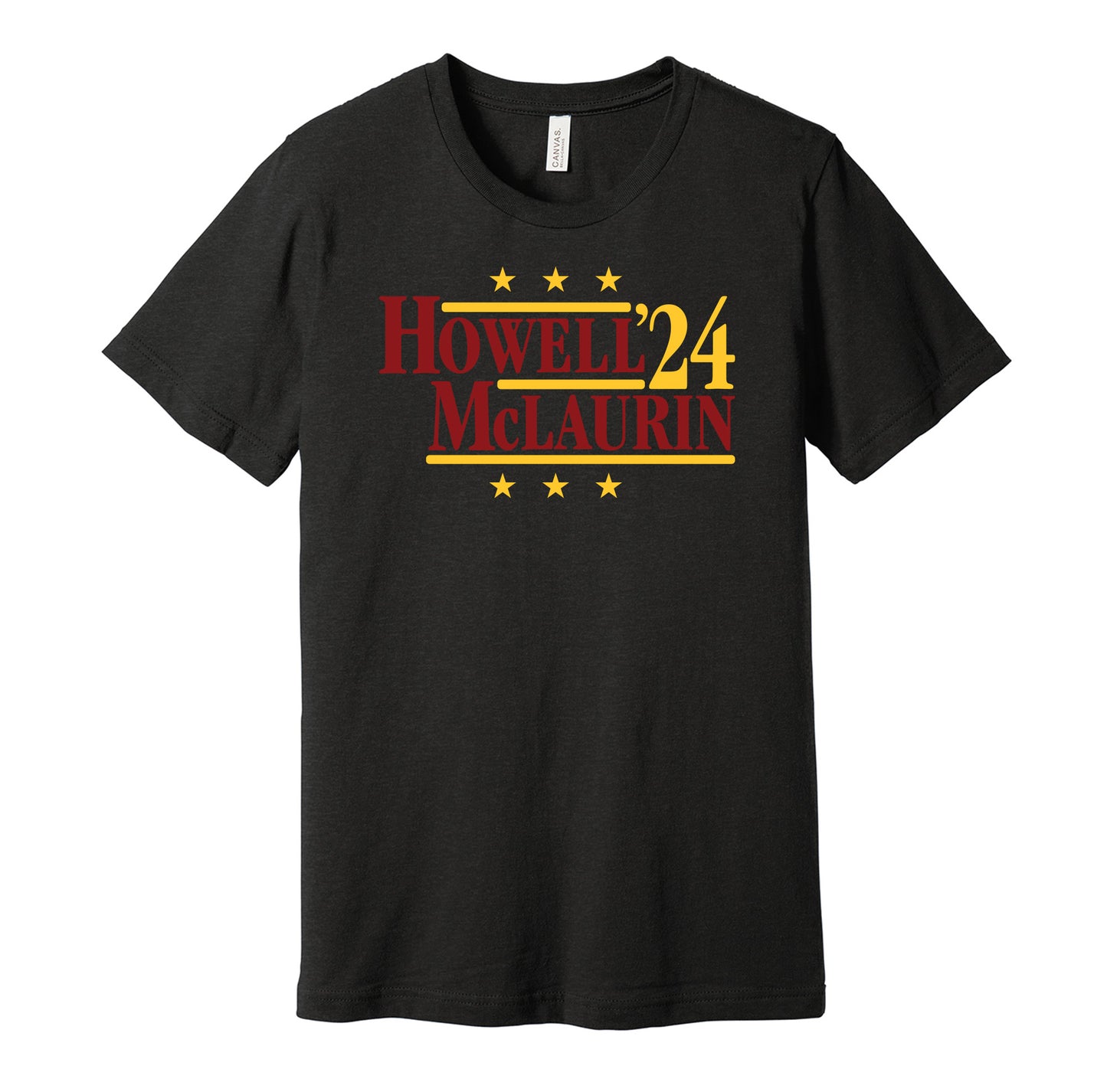 sam howell terry mclaurin for president 2024 washington commanders black shirt