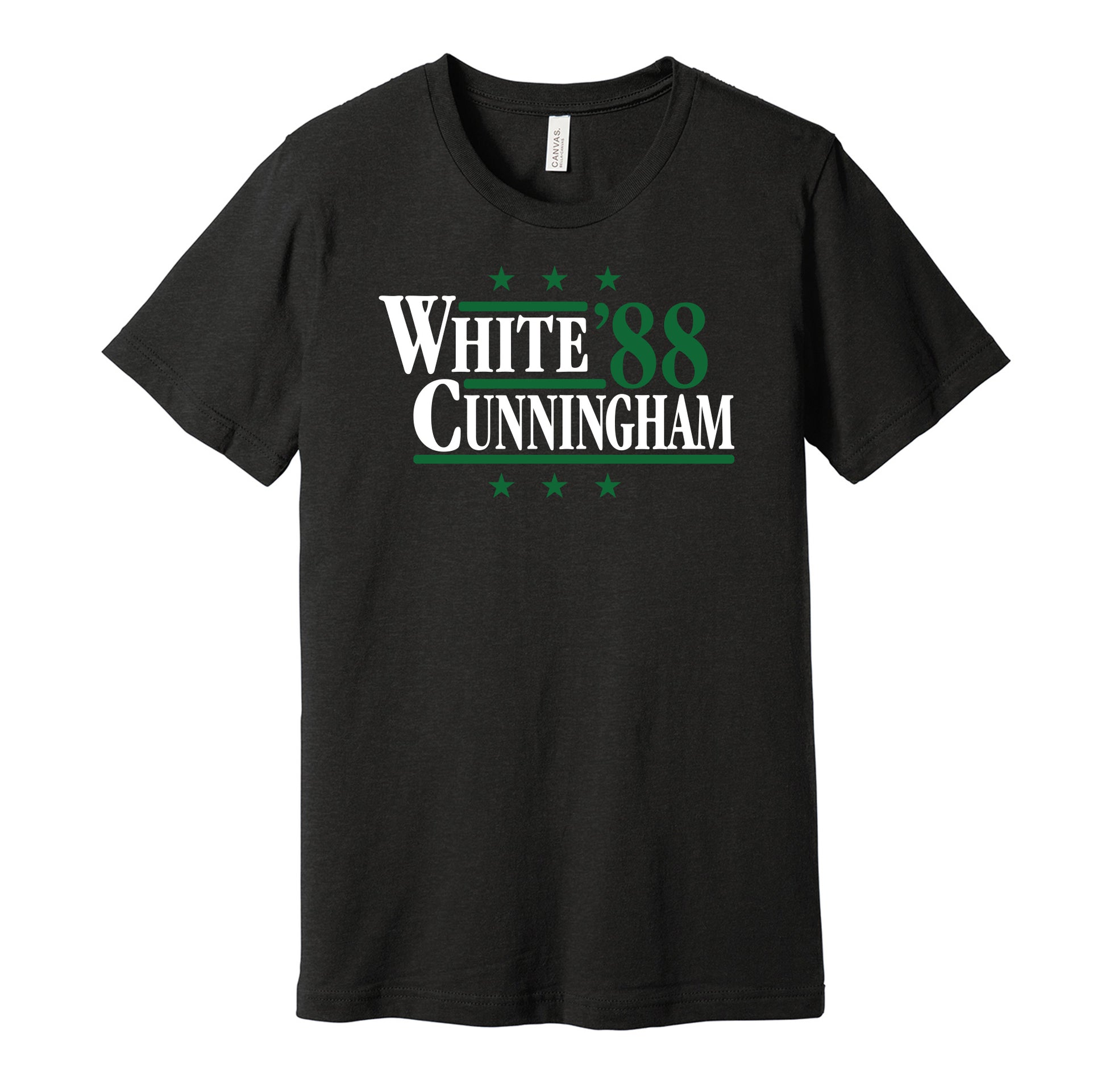 reggie white randall cunningham 1988 for president retro philadelphia eagles black shirt