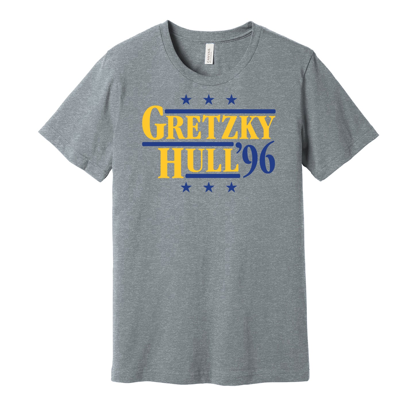 Gretzky & Hull '96 - St Louis Blues Retro Campaign Shirt
