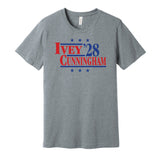 ivey cunningham '28 for president 2028 detroit pistons fan election parody grey shirt