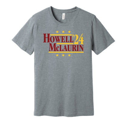 sam howell terry mclaurin for president 2024 washington commanders grey shirt