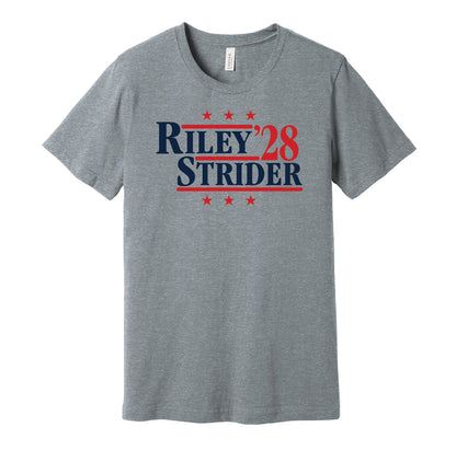 riley strider '28 for president 2028 atlanta braves fan election parody grey shirt