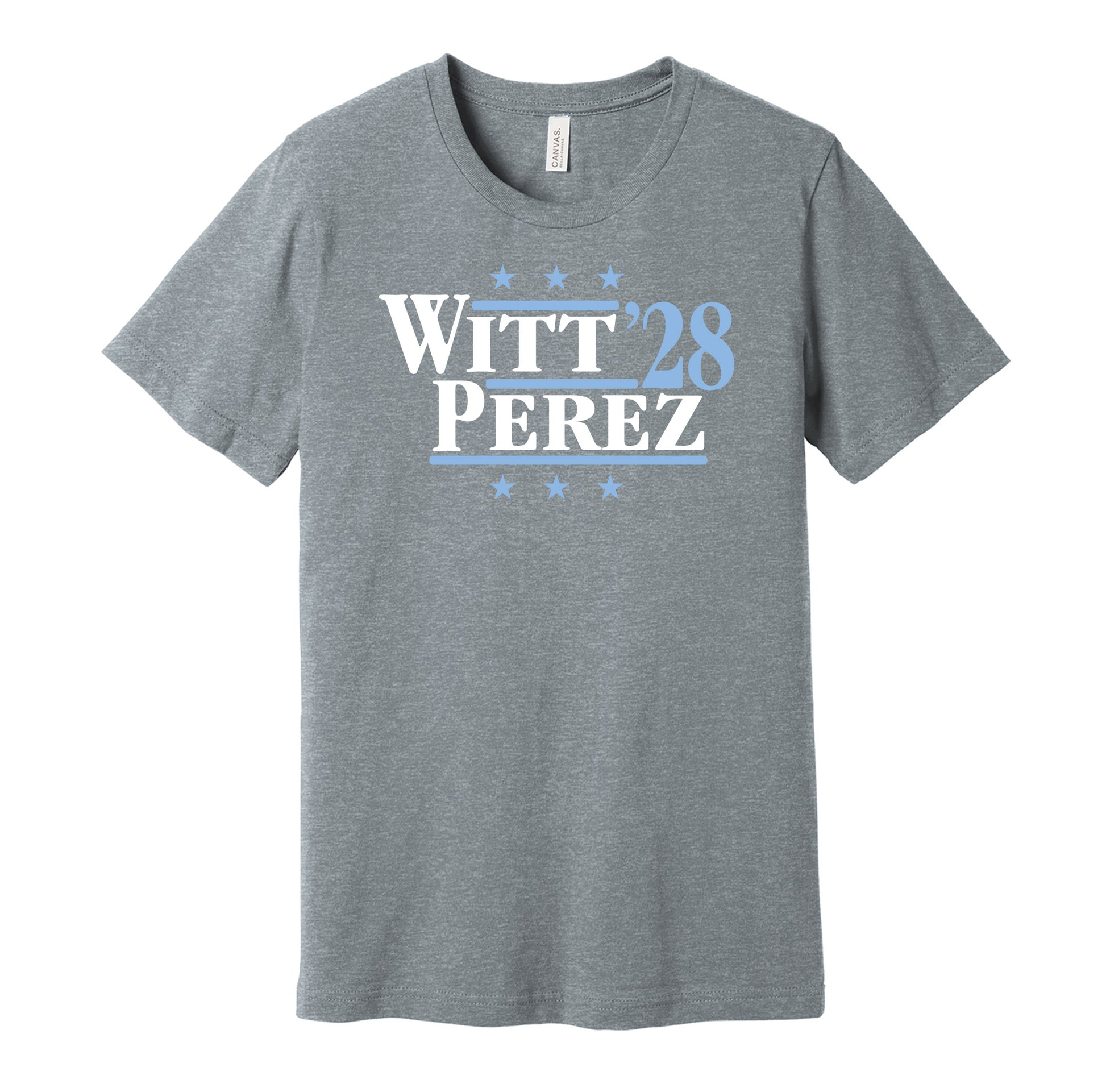 witt perez '28 for president 2028 kansas city royals fan election parody grey shirt