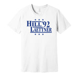 grant hill laettner '92 for president 1992 duke blue devils fan election campaign parody white shirt