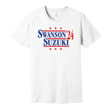 dansby swanson seiya suzuki 2024 24 chicago cubs white tshirt