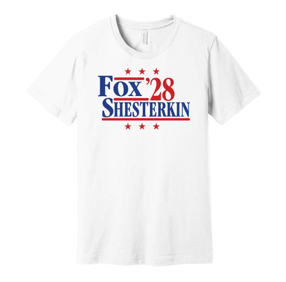 fox shesterkin for president '28 2028 new york rangers fan election parody white shirt
