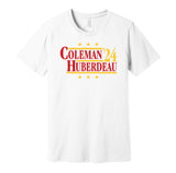 blake coleman huberdeau for president 2024 calgary flames white shirt