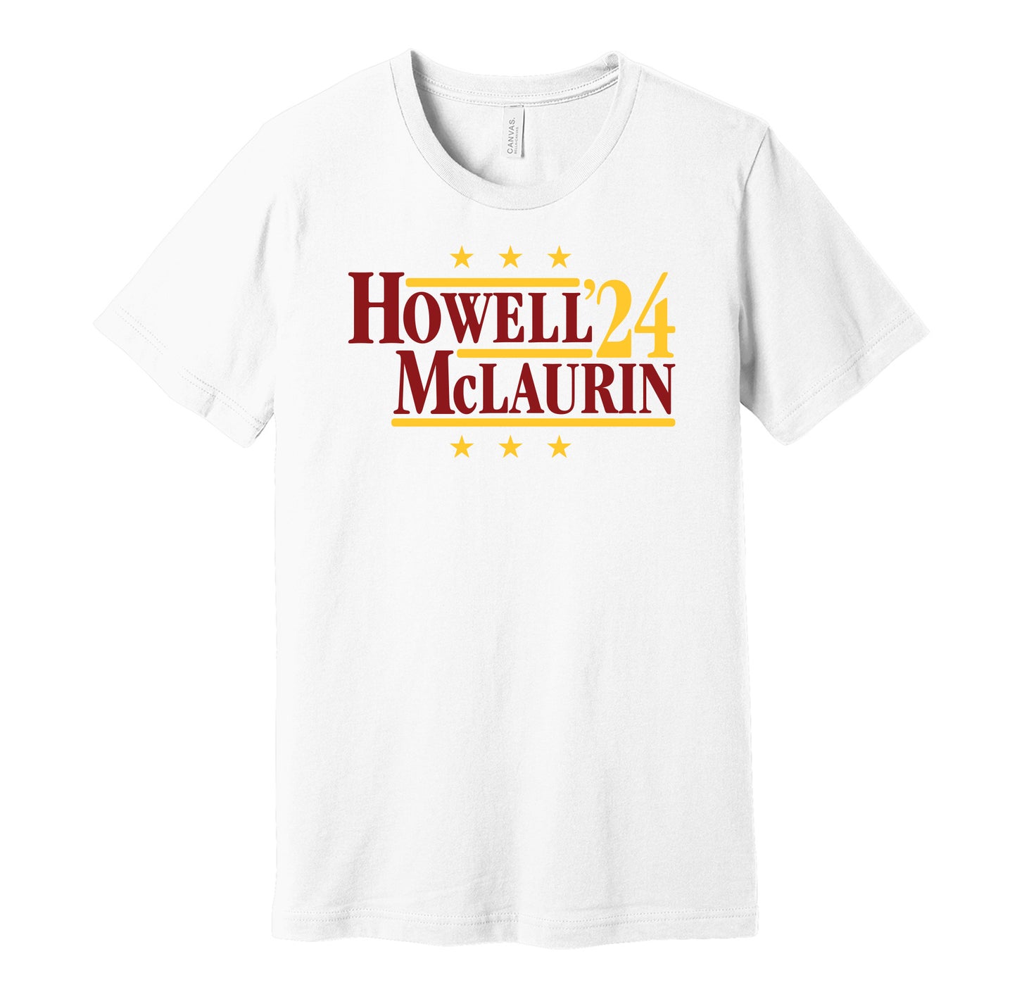 sam howell terry mclaurin for president 2024 washington commanders white shirt