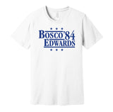 bosco lavell edwards '84 for president 1984 byu brigham young cougars fan white shirt gameday tee