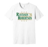 rantanen robertson '28 for president 2028 dallas stars white shirt gameday tee