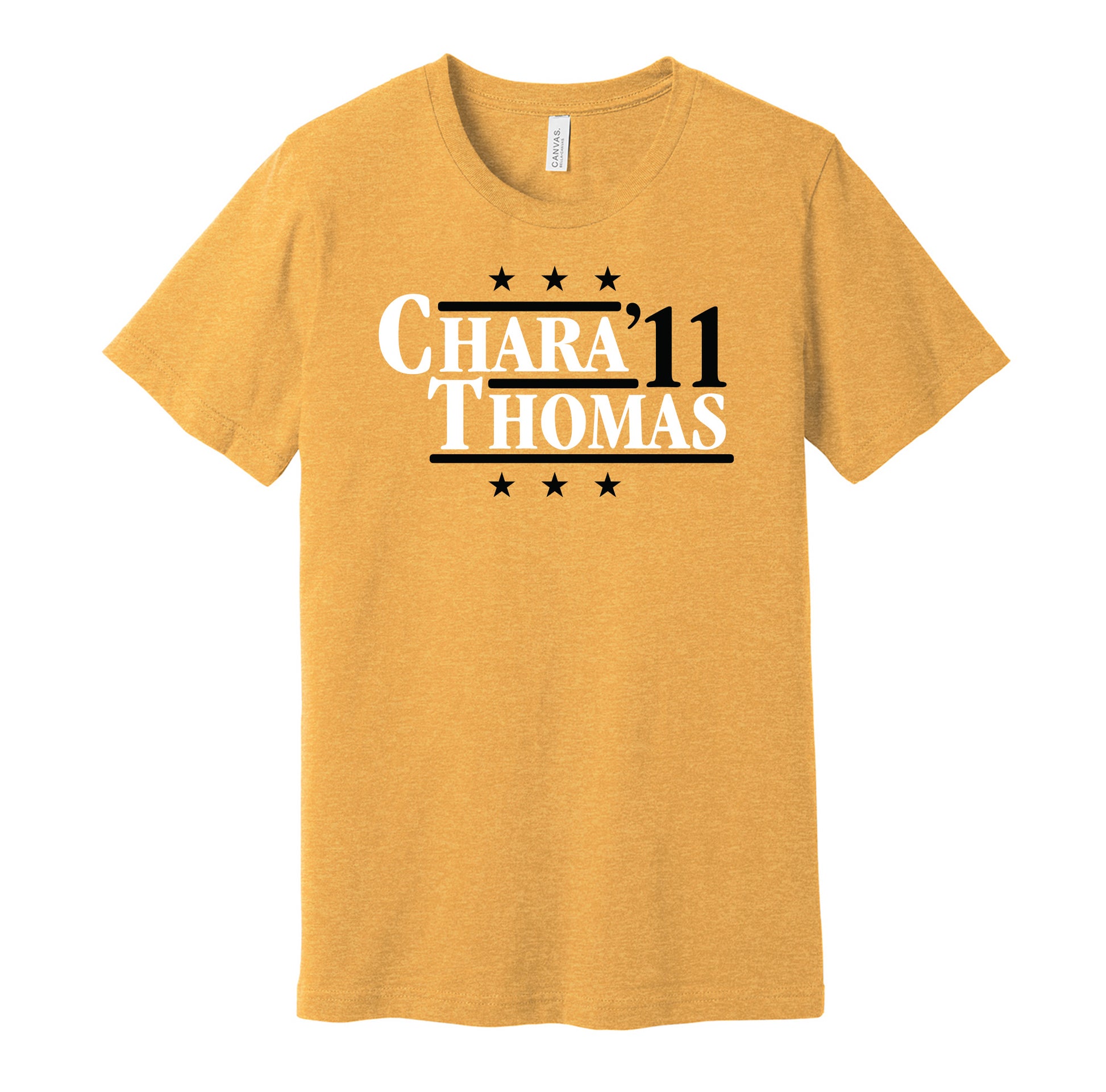 chara thomas bruins 2011 retro throwback gold tshirt