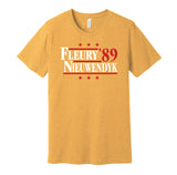 fleury nieuwendyk 1989 flames retro throwback gold tshirt