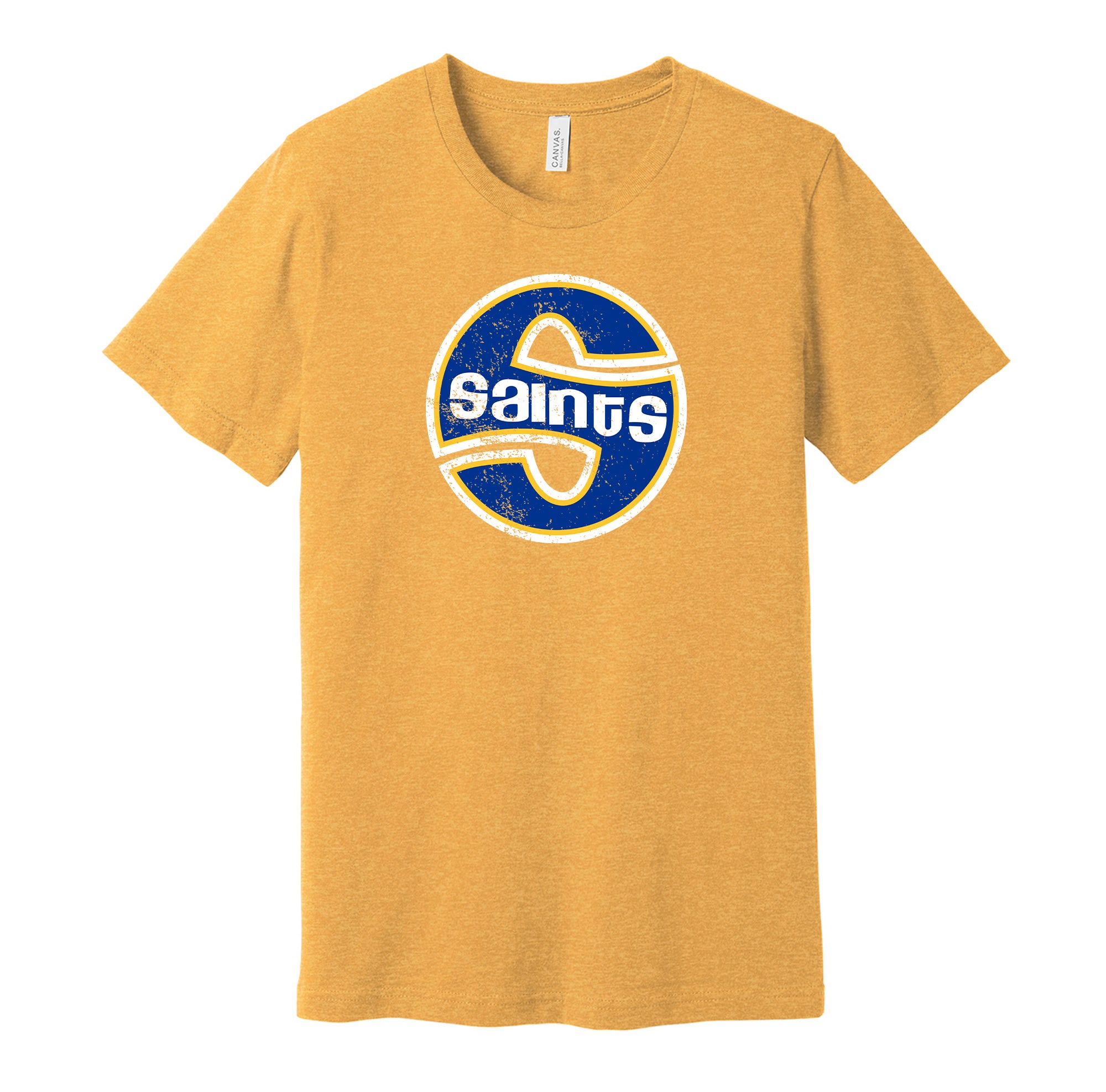 Minnesota Fighting Saints Distressed Shield Logo Shirt - Defunct
