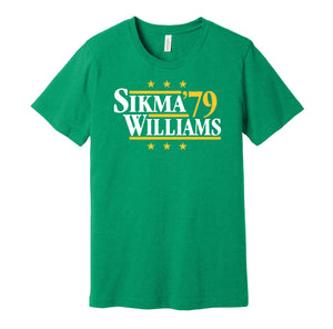 sikma williams 1979 sonics retro throwback green tshirt