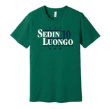 sedin luongo 2010 canucks retro throwback green tshirt