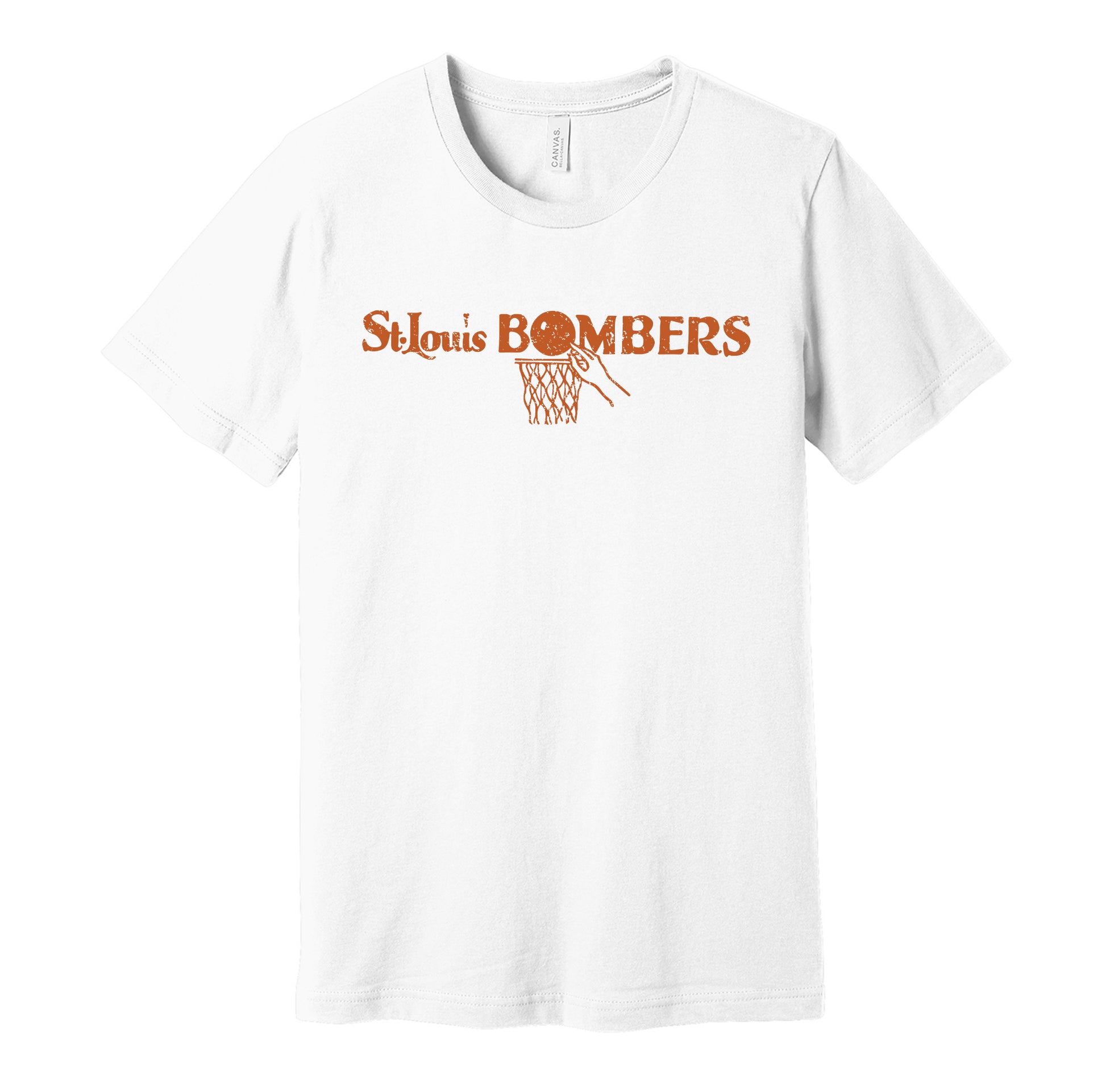 st louis bombers retro throwback basketball white shirt