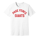 page fence giants detroit michigan retro white shirt