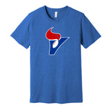 birmingham vulcans wfl football retro throwback blue shirt