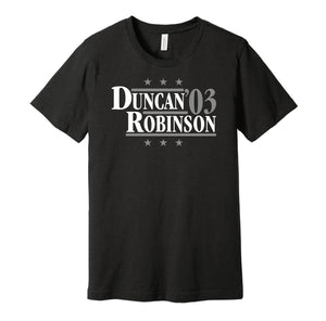 duncan robinson spurs 2003 retro throwback black tshirt