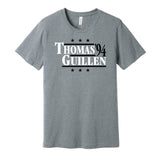 Thomas & Guillen '94 - Chicago Baseball Legends Political Campaign Parody T-Shirt - Hyper Than Hype Shirts
