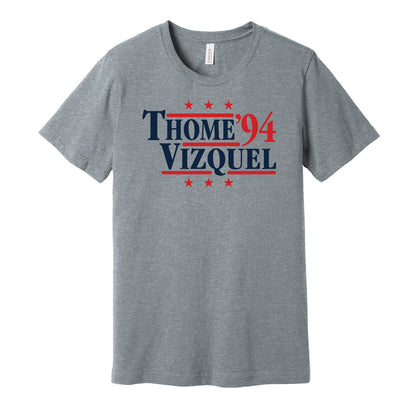 thome vizquel indians retro throwback grey tshirt