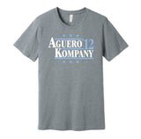 sergio aguero kompany 2012 man manchester city sky grey shirt