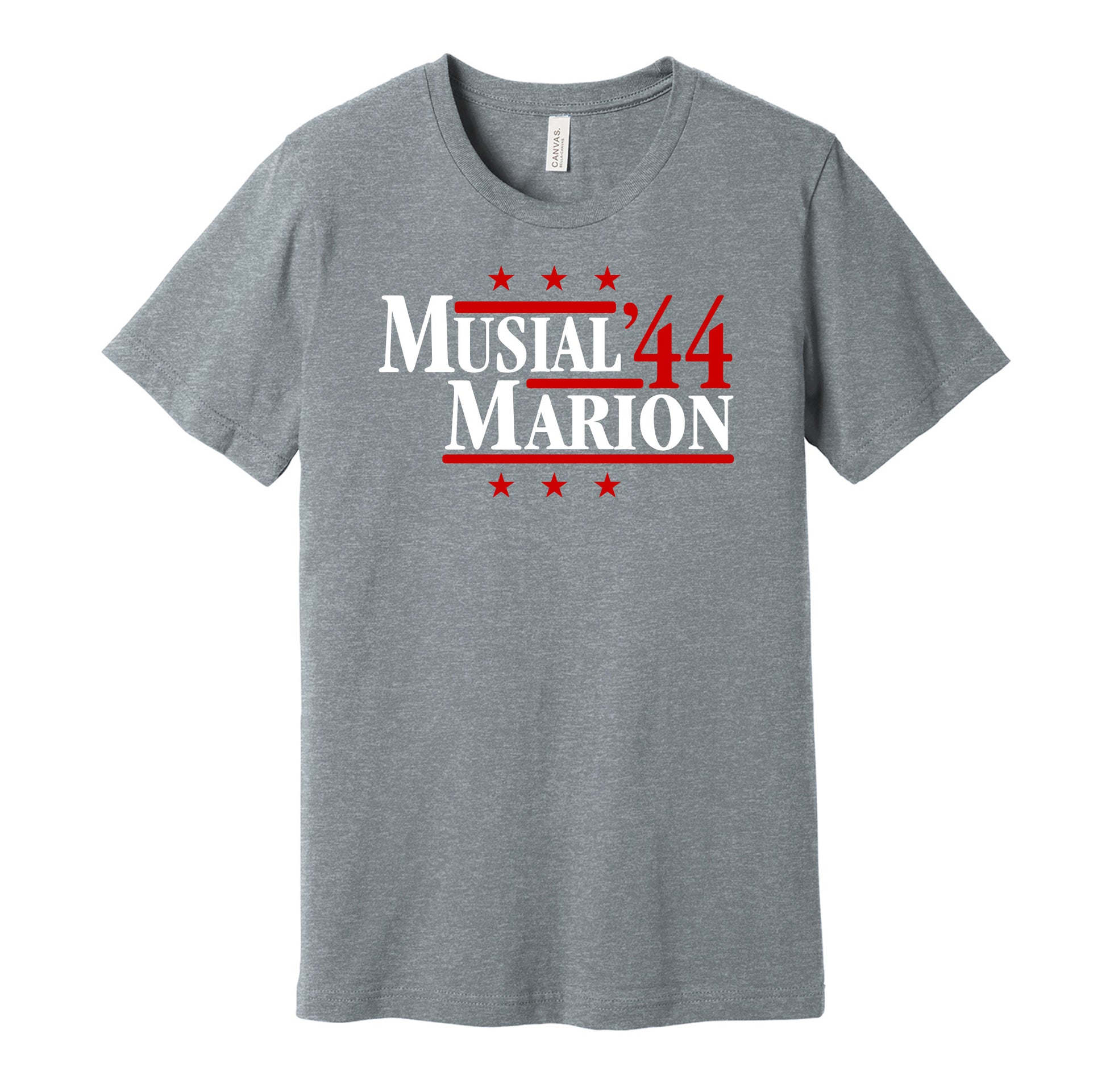 stan musial marion 1944 cardinals retro throwback grey shirt
