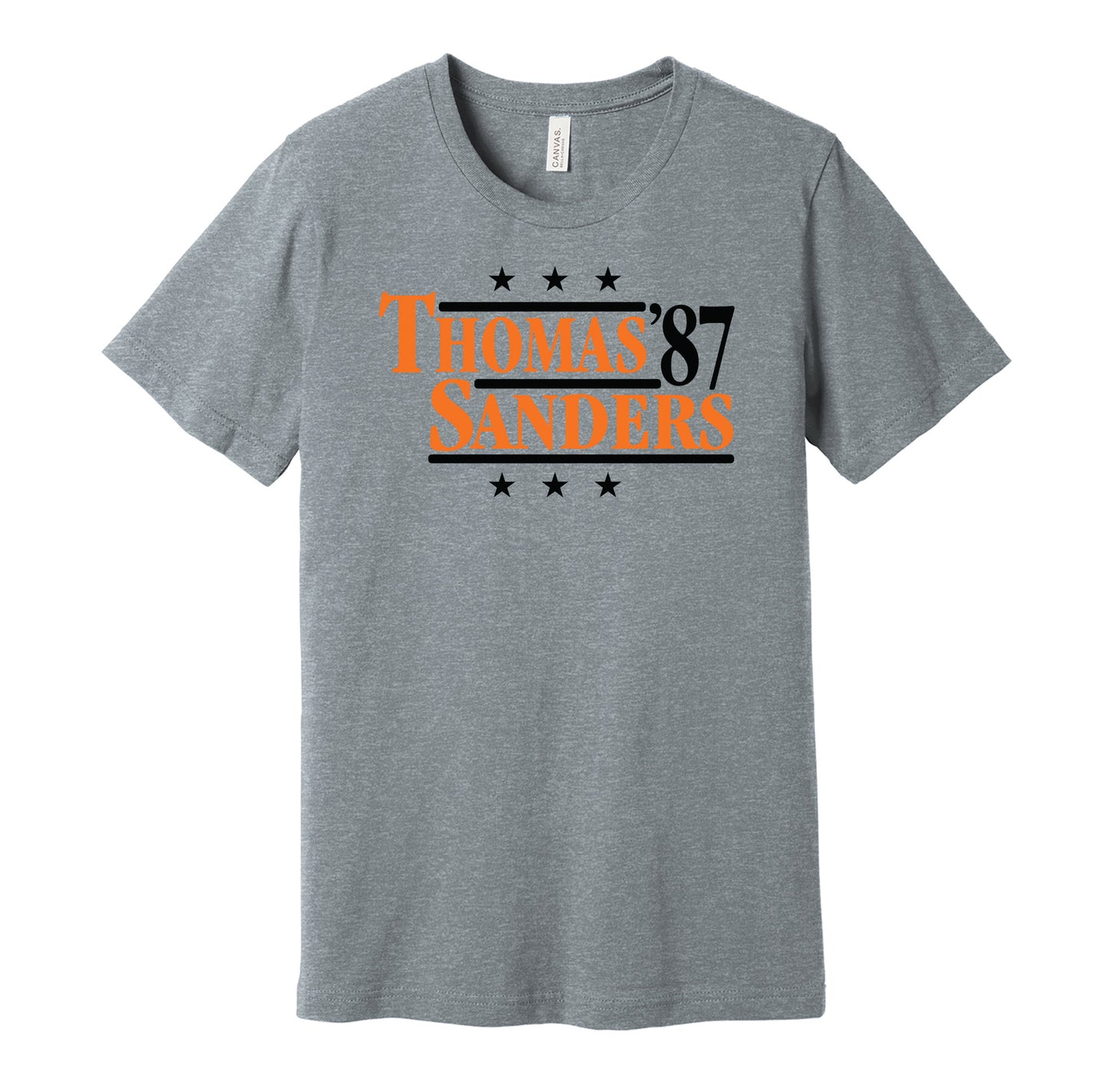 thurman thoas barry sanders 1987 oklahoma state cowboys osu grey shirt