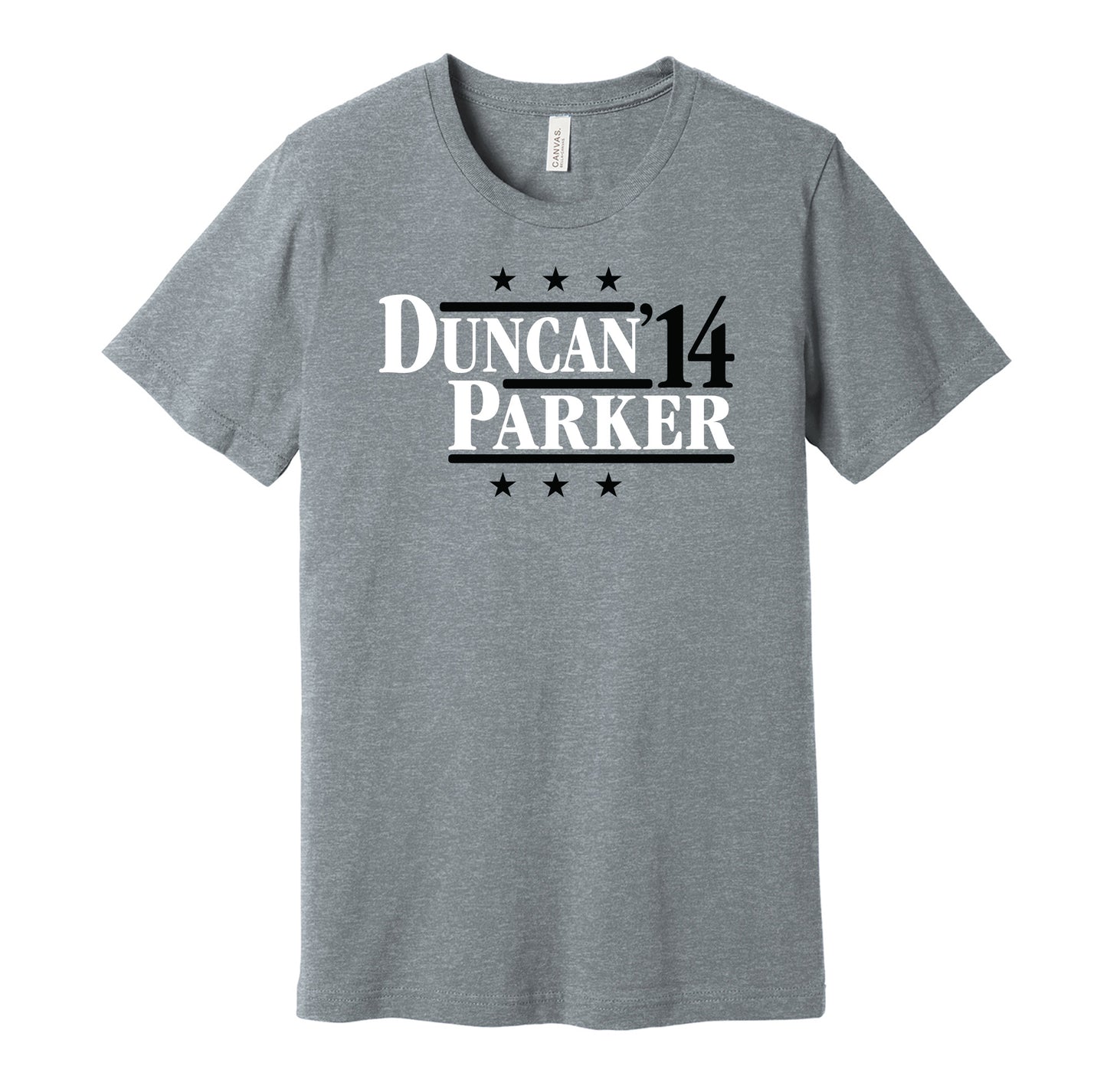 duncan parker 2014 spurs retro throwback grey tshirt