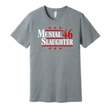 stan musial enos slaughter 1946 cardinals retro throwback grey shirt
