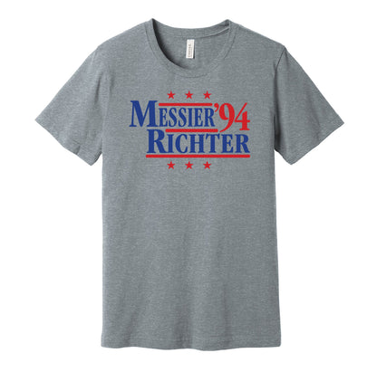 mark messier mike richter rangers retro throwback grey tshirt