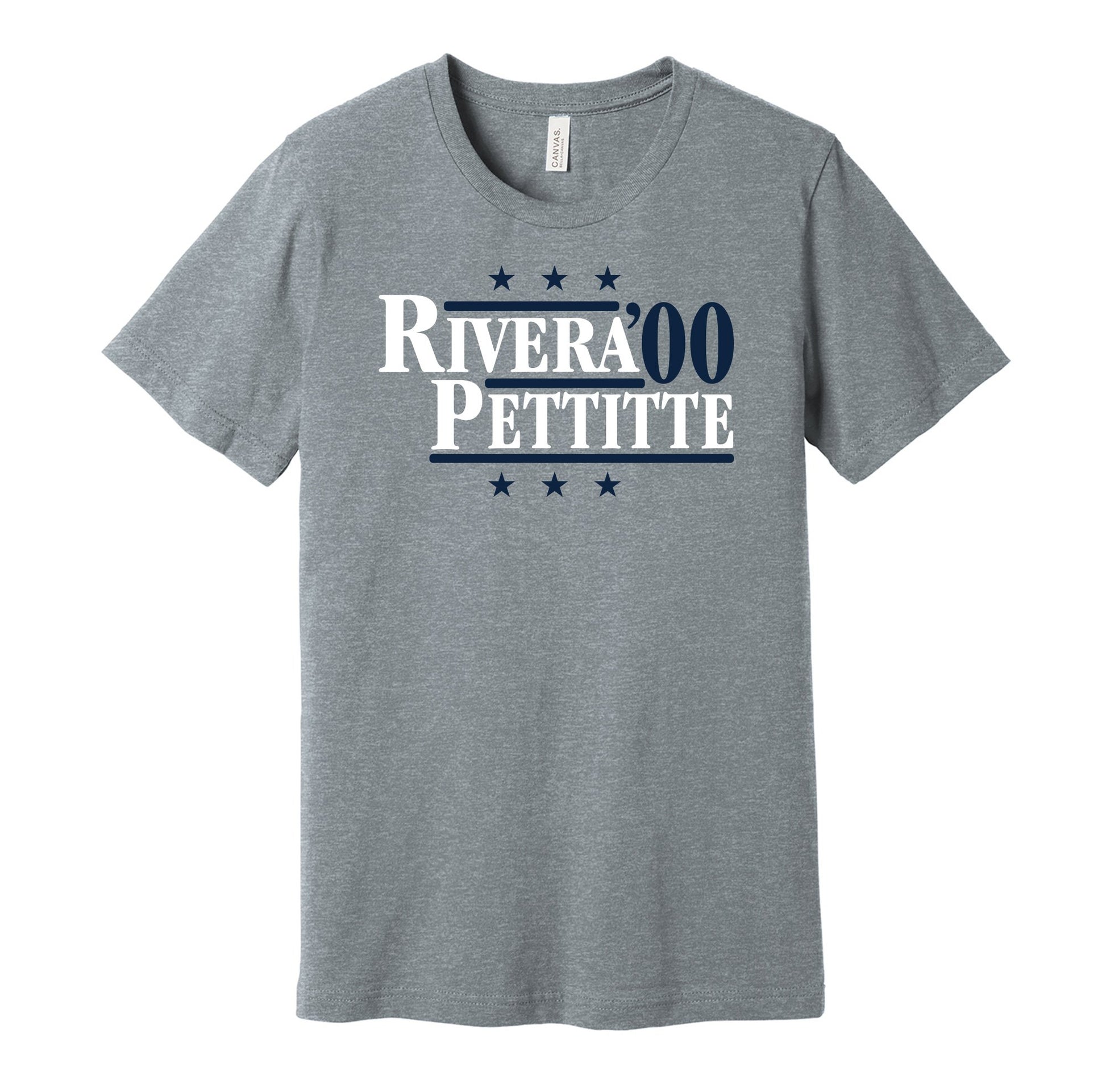 rivera pettitte yankees retro throwback grey tshirt