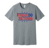 iverson mutombo sixers retro throwback grey tshirt