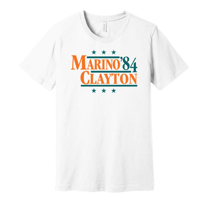 marino clayton dolphins retro throwback white shirt