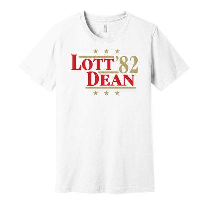 ronnie lott dean 1982 49ers retro throwback white shirt