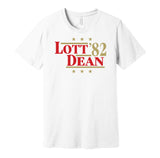 ronnie lott dean 1982 49ers retro throwback white shirt