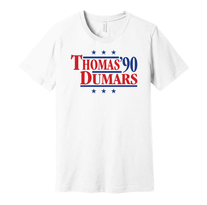 thomas dumars detroit pistons retro throwback white tee