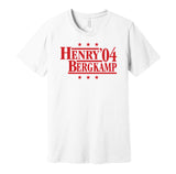 thierry henry bergkamp 2004 arsenal gunners white shirt
