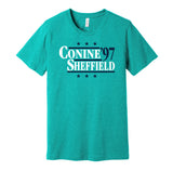 conine sheffield marlins retro throwback teal tshirt
