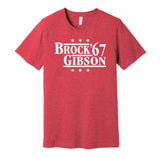 lou brock bob gibson 1967 cardinals retro red shirt