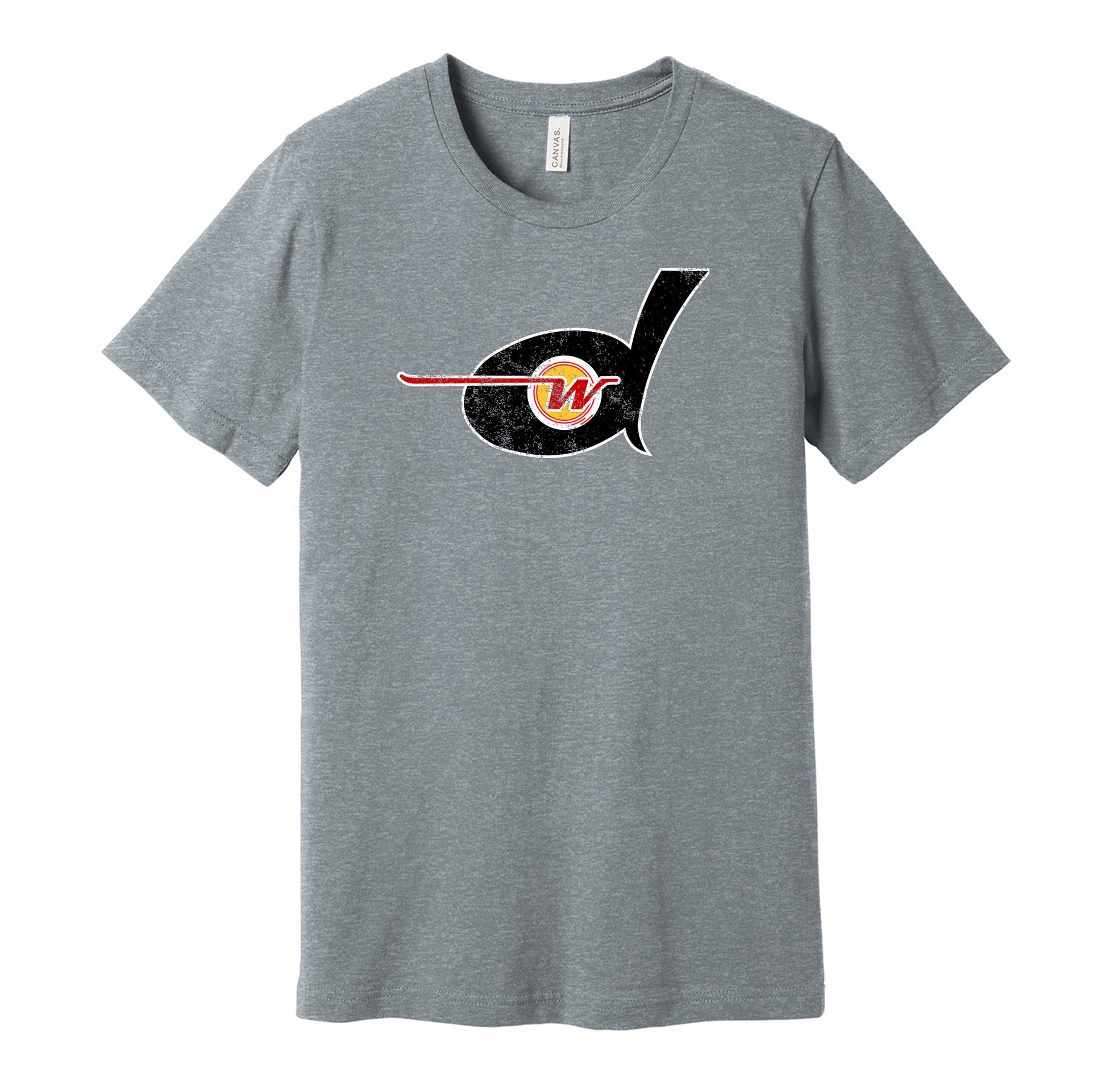 detroit wheels football wfl retro throwback grey shirt