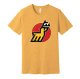 michigan stags wha hockey retro throwback gold shirt