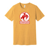 calgary stampeders hockey whl retro throwback gold shirt
