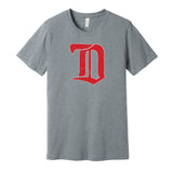 detroit cougars 1920s old school red wings grey shirt